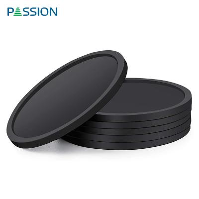 China Viable Custom Design Round Silicone Cup Coasters For Drinks for sale