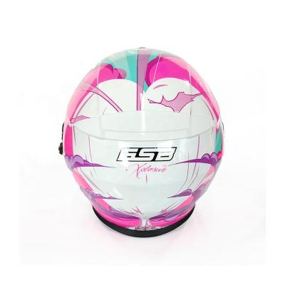 China Lovely Manufacturers Supply Safety Girl Half Face Motorcycle Double Lens Adult Helmet for sale