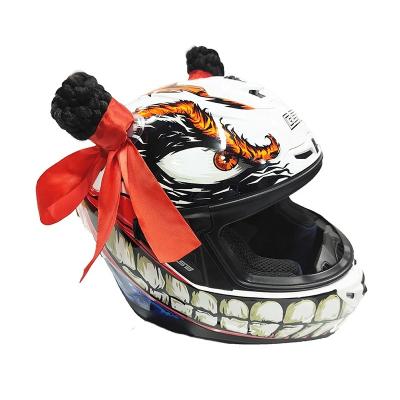 China Individuality popular made in china girls ski bike motorcycle helmet headwear decorative bow for sale