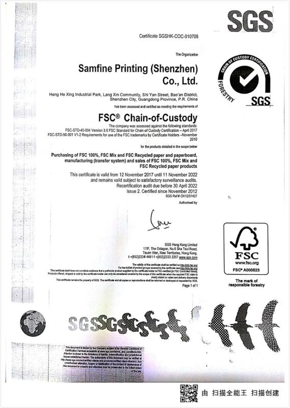 FSC - Samfine Printing (shenzhen) Co., Ltd.