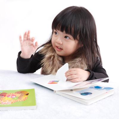 China Custom Printed Cardbook Children Reading Boardbook Baby English Learning Board Book for sale