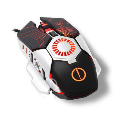 China High DPI Kingnovo A1 Adjustable Mechanical Gaming Mouse 6400DPI 6D USB Gaming Mouse RGB Glowing Mouse For Computer for sale