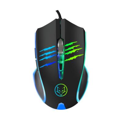 China OEM RGB Gaming Portable Gaming Mouse 2400 DPI Ergonomic Breathing Optical USB Gaming Mouse for Desktop and Laptops for sale