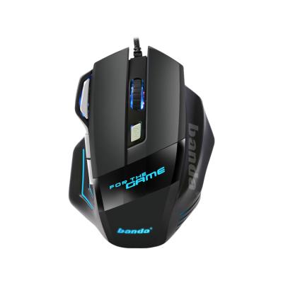 China High DPI Mouse Makers Led Drivers Usb 7d Gaming Glowing Cable Optical Mouse Laptop Black Buttons Mouse Gamer for sale