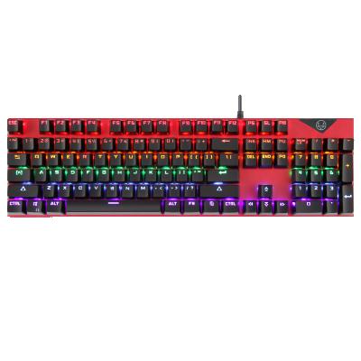 China K200 Plug & Play Lighting Gaming Keyboard 104 Blue Switches Backlit Mechanical Keys USB Wired Keyboard For Custo Laptop Gamer RGB Black for sale