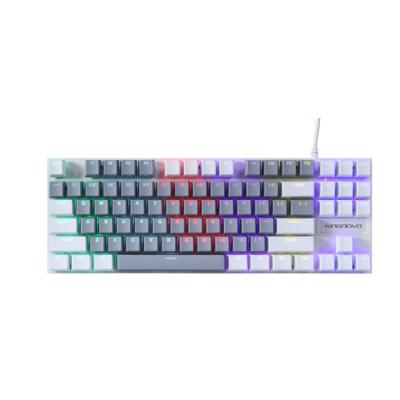 China Wholesale High Quality Plug-and-Play Computer Dual 87 Keys RGB Backlit Mixed Color Keyboard Mini Mechanical Keyboard for sale