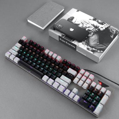 China Plug & Play Custom Keyboard 104 Keys Gaming Mechanical Backlit Keyboards For Computer PC Gamer English for sale