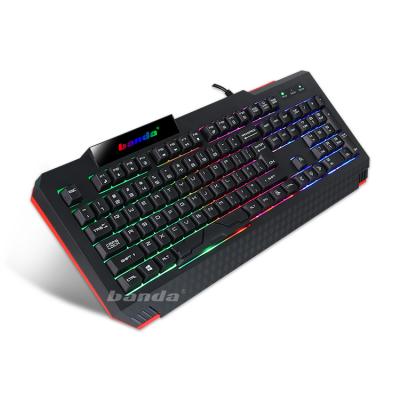 China Plug and Play Keyboard Makers RGB Backlit Gaming Keyboard 104 Keys Blue Switches Backlit Keyboard For Gamer RGB Laptop Black for sale