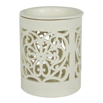 China Home Decor White Ceramic Tealight Candle Holder Decoration Customized From Europe Wholesale With Lid for sale