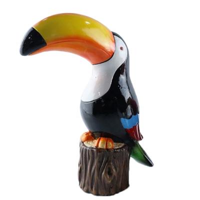 China Anyouo Modern Promotional Toucan Ceramic Craft Home Table Decor for sale