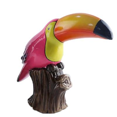 China New Modern Custom Toucan Figure Art Souvenir Craft Ceramic Home Decor for sale