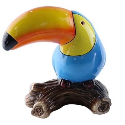 China Anyyou Modern Wholesale European style toucan figurine home table decor ceramic craft for sale