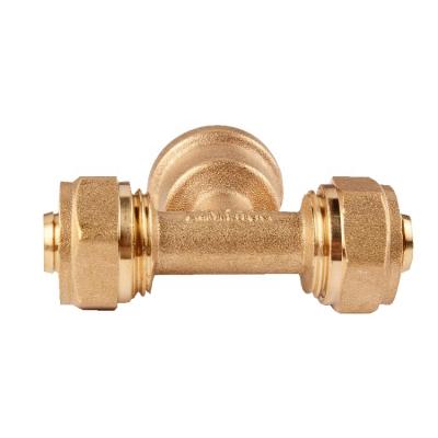 China Connect To Pipe Wholesale Price ISO9001 Certificate Female Brass Reducing Tee Fitting for sale