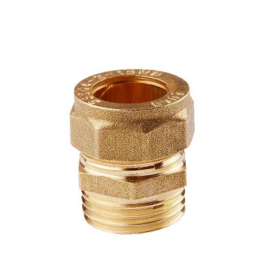 China Connect to pipe china factory price brass male pipe fitting hexagon head coupling for sale