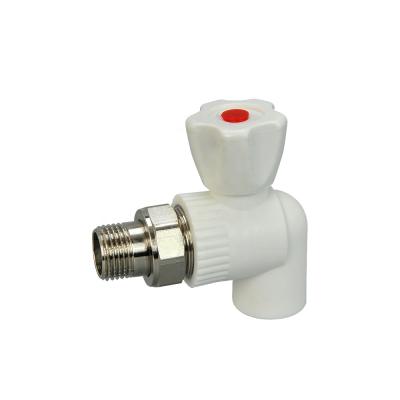 China General wholesale 20mm-25mm medium pressure 90 degree angle ppr valve for sale