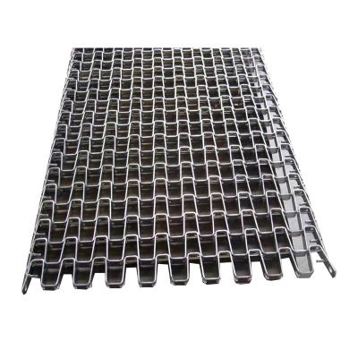 China Thermal Stainless Steel Horseshoe Carbon Steel Belt Resistance Metal Honeycomb U Shaped Conveyor Belt for sale