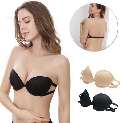 China Strapless Invisible Bra Gathered Female Invisible Tube Bra Anti-Slip Chiffon One-Piece Sexy Strapless Underwear Bra for sale