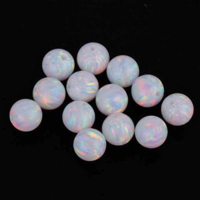 China 78 Other Colors Customize Round Synthetic Opal Gemstone Beads for sale