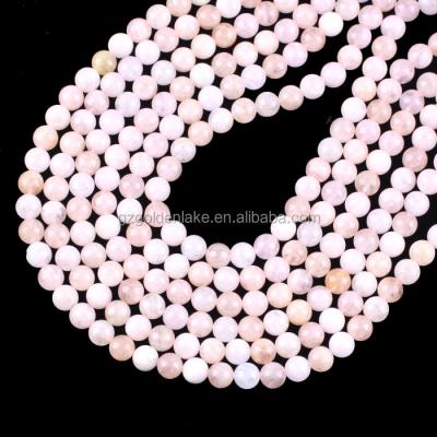 China 2018 Other New Arrivals Color Natural Gemstone Morganite Loose Round Stones for sale