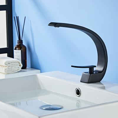 China Modern Single Handle Basin Faucet Sink Faucets PTK051 Metered Hot Cold Water Faucet for sale