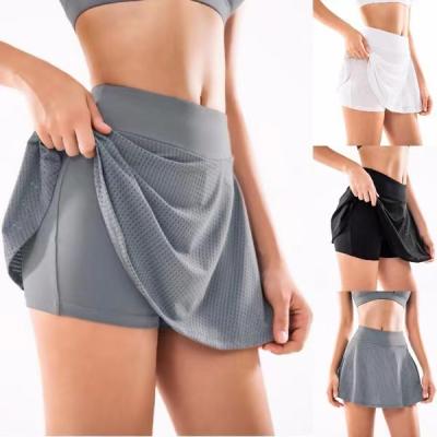 China New plus size women poses summer sports quick-drying anti-lighting two in one yoga shorts double running fitness breathable shorts for sale