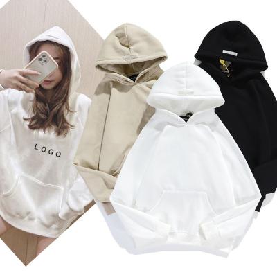 China Best Selling Women's Logo Printed Men Breathable Sweatshirt Long Sleeve Top Hoodies With Pocket Front for sale