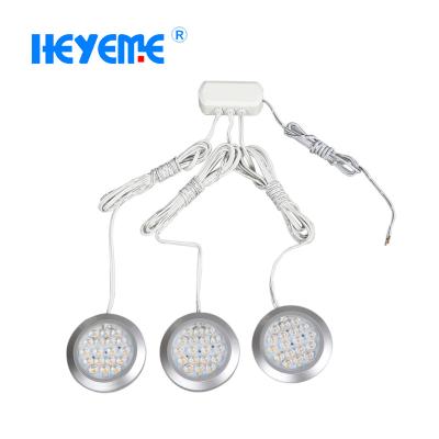 China Modern 12VDC Round Set LED Under Cabinet Kitchen Light For Furniture Light for sale