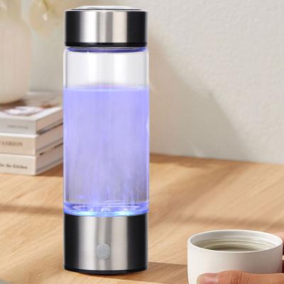 China Wholesale 2021 Best Hotel Quality Alkaline Bottle Rich Water Generator Negative Ion Hydrogen Refillable Water Bottle for sale