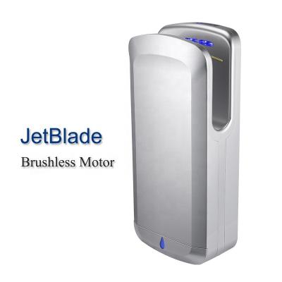 China Hotel ASIALEO Sense Hand Dryer Double Sided Wall Mounted Quick Drying Hepa Jet Hand Dryer For Bathroom for sale