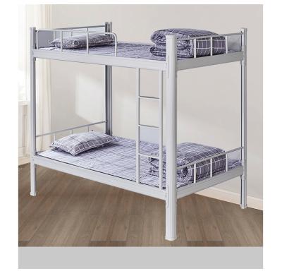 China No Screws Furniture School Metal Beds College Apartment Bunk Beds Queen Double Decker Metal Frame Double for sale