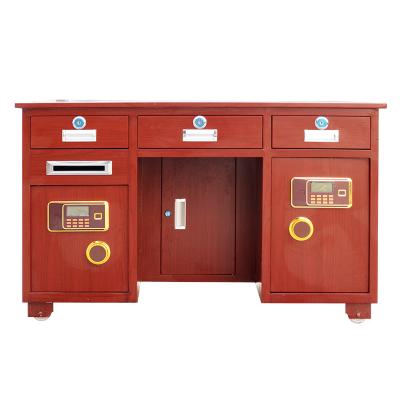 China Convertible Heavy Duty Metalwork Tables Steel Office Table With Drawer Office Safe Safes For Office Used for sale