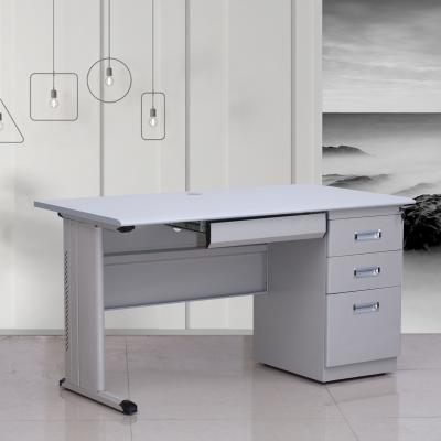 China Convertible Office Table Metal Frame Office Table Metal Desk 3 Drawer for sale