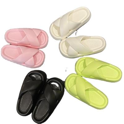 China 2023 new fashion trend progression the meaning shit summer outside the Korean version of the wear flip-flops female fashion tide casual cross slippers for sale