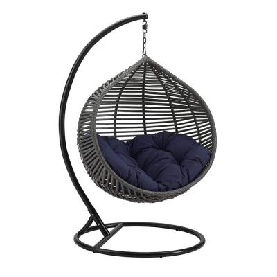 China Durable YASN HWQQ003 Garden Furniture Swing Chair Outdoor Patio Swings Hanging Sensory Rattan Egg Chair for sale