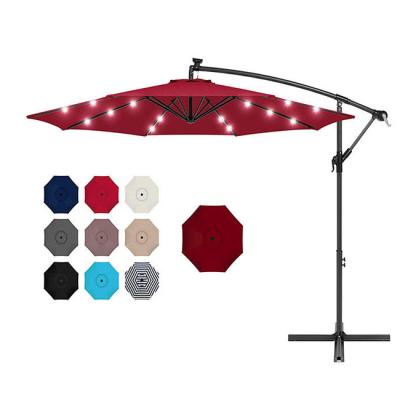 China YASN YS-3069 Modern Umbrella Patio Garden Customized Beach Outdoor Patio Led Solar Garden Umbrellas for sale