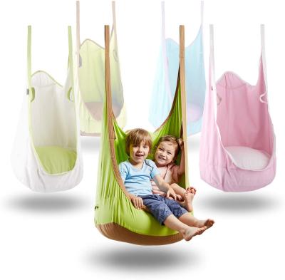 China YASN YEDC004 Green Soft 100% Cotton Customized Pattern Chair Wholesale Free Standing Swing Hammock for sale