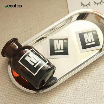 China Waterproof Custom Plastic Bottle Printed Label Sticker Private Logo Cosmetic Labels For PET Lotion Bottle for sale