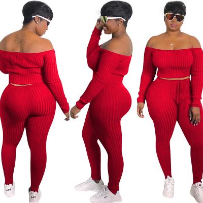 China 2022 Fashion Breathable Spring Two Piece Set Plus Size Women's Sets Clothings For Women for sale