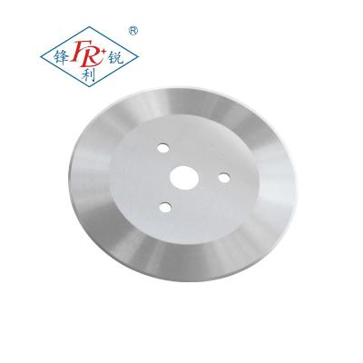 China Paper making machinery sharp wear-resistant round blade for fabric and paper production enterprises professional high speed steel cutting paper for sale