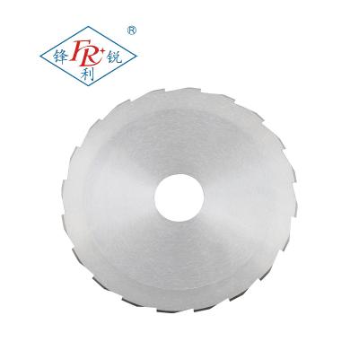 China High Efficiency Safety Long Life Customized Various Non-standard Tooth Shaped Round Blades, Serrated Saw Blades, Cutting Food Rubber Round Blades for sale