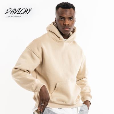 China Anti-Wrinkle Winter Fashion Sweatshirt Solid Color Hoodies Oversized Hip Hop Hooded Men for sale