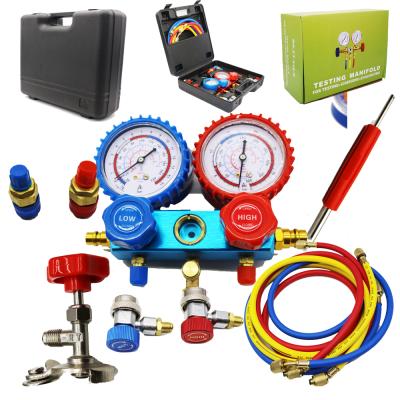 China R134a R410A R134A R22 HVAC A/C Refrigerant With Manifold Gauge Set for sale