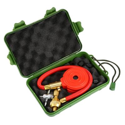 China Bronze Different Box Quick Tire Deflator 4wd Tire Deflator With Pressure Gauge Case Free Valve /tool for sale