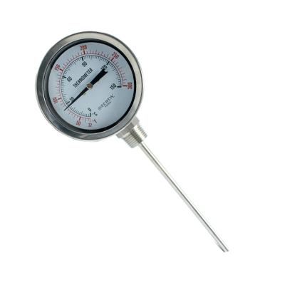 China Multi-Use Bimetal Thermometer Temperature Gauges - Bottom Entry Style With 1/2