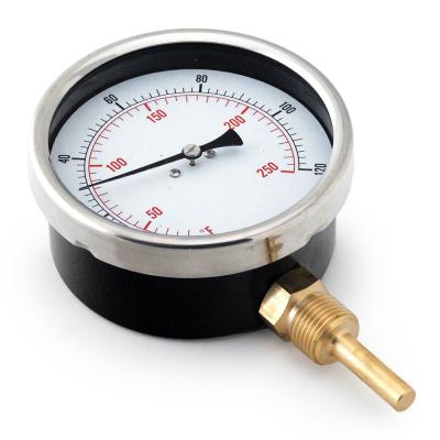 China Multi-use bimetal hot water temperature gauge with removable thermowell temperature gauge for sale