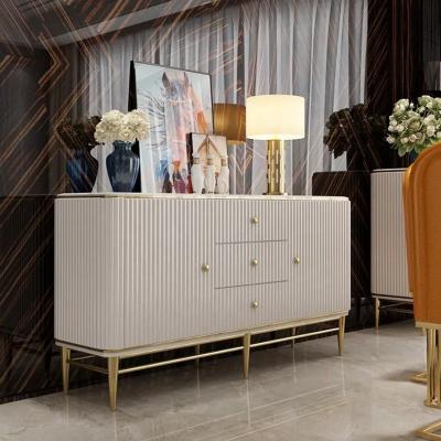 China Modern Luxury Dining Room Stainless Steel Sideboard Designs Modern Italian Marble Sideboard Cheap Sideboards for sale