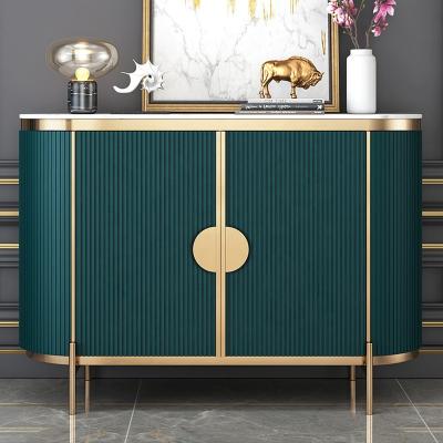 China Modern Restaurant Furniture Dining Sideboard Modern Gray Shiny Metal Sideboard Modern Sideboards Made In Porcelain for sale