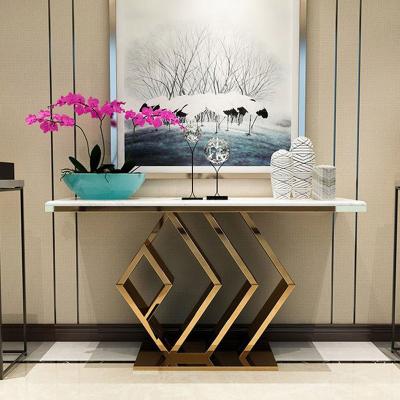 China Adjustable (height) other furniture console table and mirror set marble console table home console tables for sale