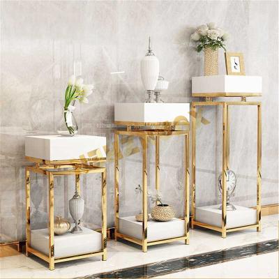 China Living Room Decoration Wedding Flower Rack Decoration Flower Stand Modern Metal Flower Stands for sale