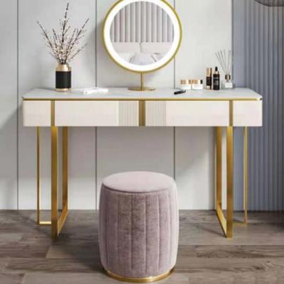 China Storage Bedroom Furniture Stainless Steel Dressing Table With Mirror And Snitch Dressing Table Designs Luxury Dressing Table for sale